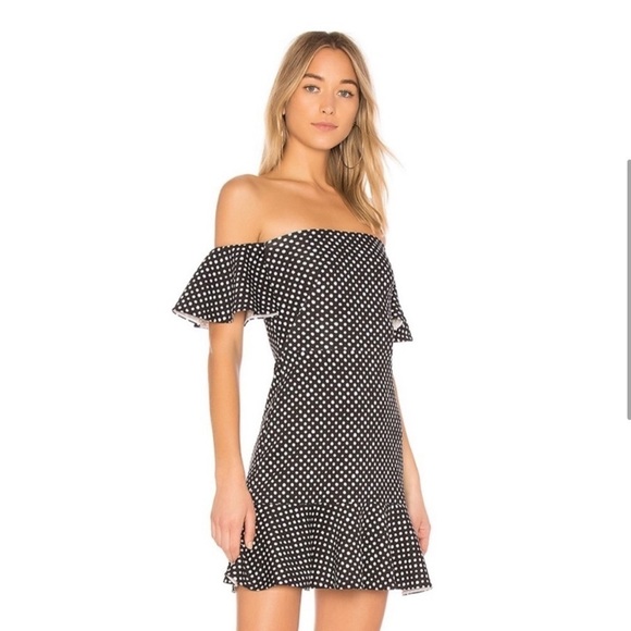 SALONI | Amelia Dress, Neoprene Polka Dot Size 2 ❤️ - Picture 3 of 15